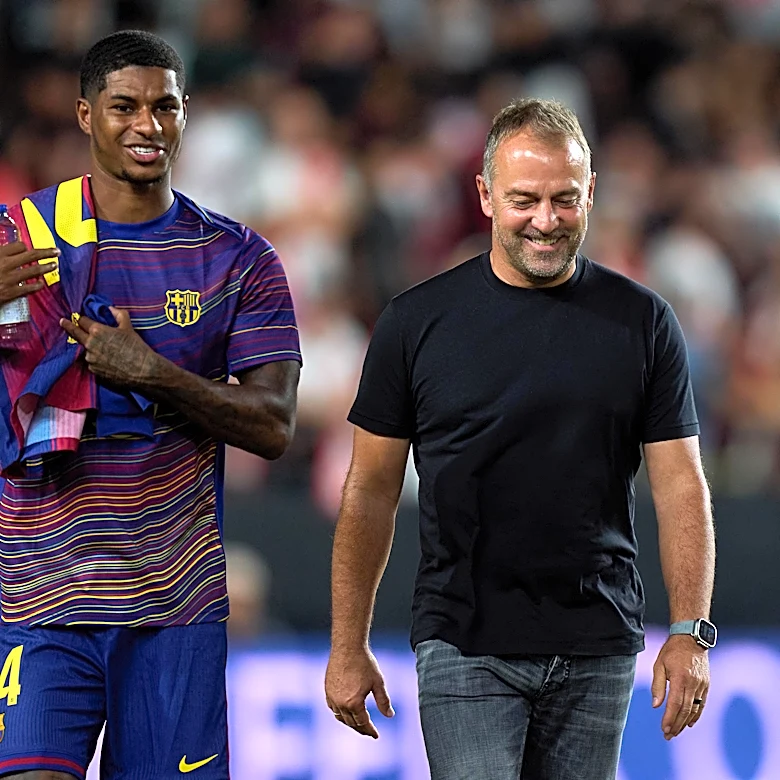 Hansi Flick determined to keep Marcus Rashford and Joao Cancelo at Barcelona