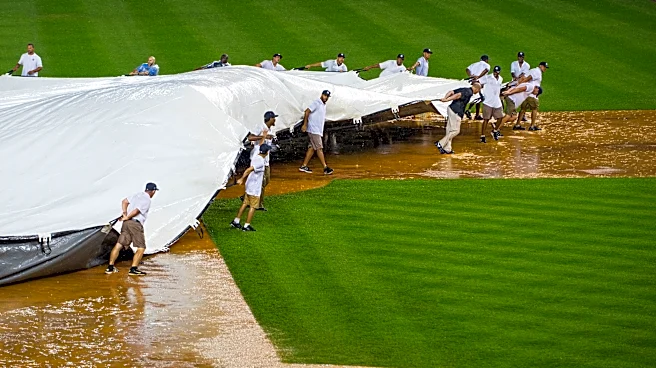 Yankees, Blue Jays in rain delay on Wedneday night