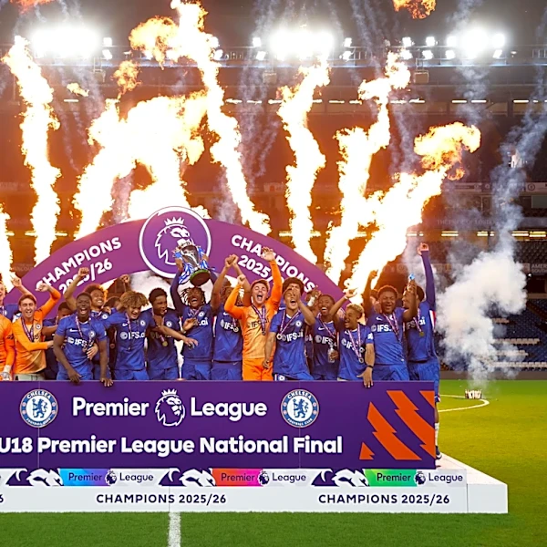 Chelsea romp to U18 Premier League crown with 5-1 win over Manchester City in National Final