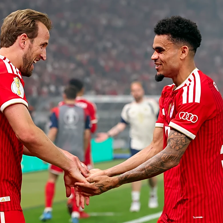 Snapped: Bayern Munich celebrates DFB-Pokal championship