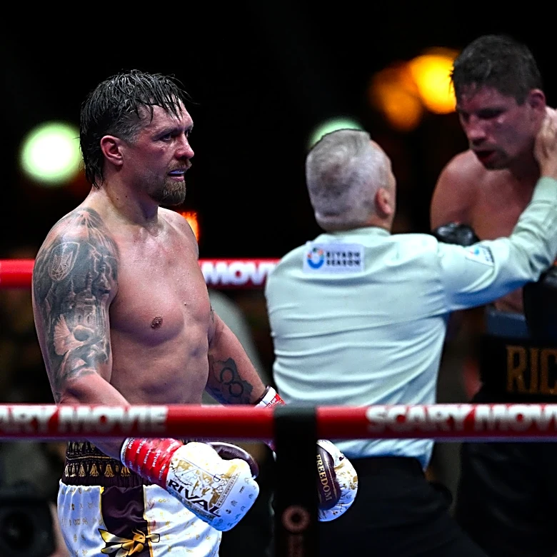 Usyk vs Rico score cards: How the judges had it scored at the time of stoppage