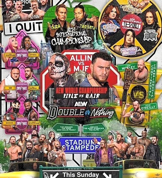 AEW Double or Nothing 2026 start time, match card