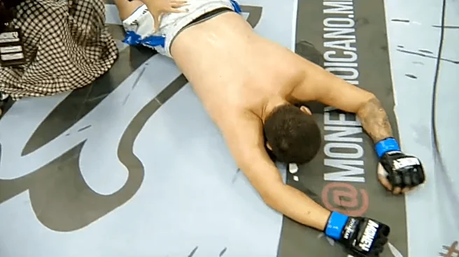 Video: Fighter faints after left-wing vs. right-wing fight at Renato Moicano’s debut MMA show in Brazil