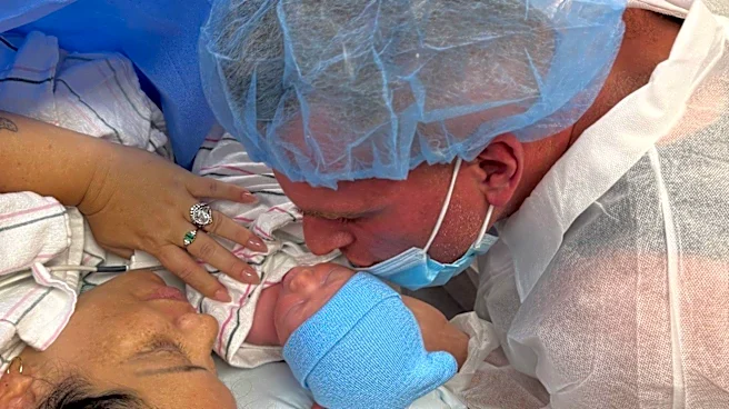 Pat McAfee’s badass wife & their new son Midas are doing well after emergency c-section