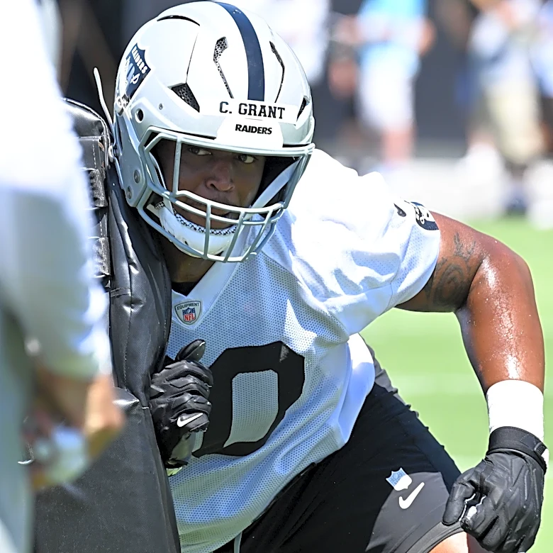 The Year 2 bar for Raiders offensive tackle Charles Grant