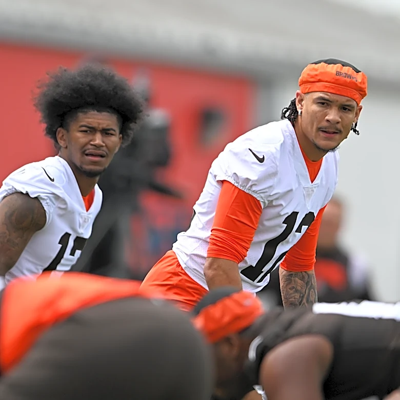 Browns WR Denzel Boston talks learning playbook, KC Concepcion, Cedar Point and more