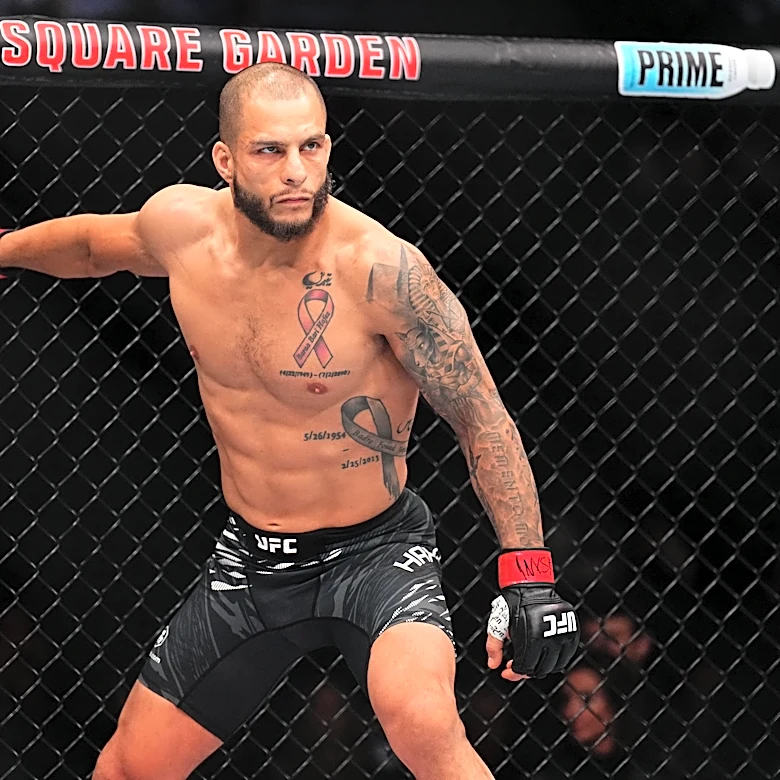 UFC welterweight Bassil Hafez suspended 1 year after testing positive for banned substance