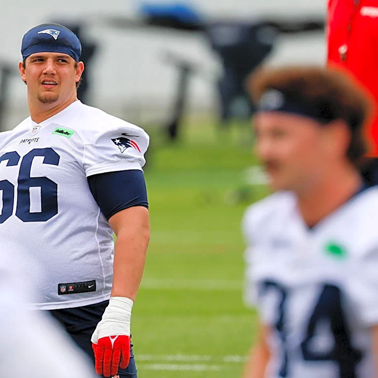 Patriots OT Will Campbell entering sophomore season with ‘extra motivation’