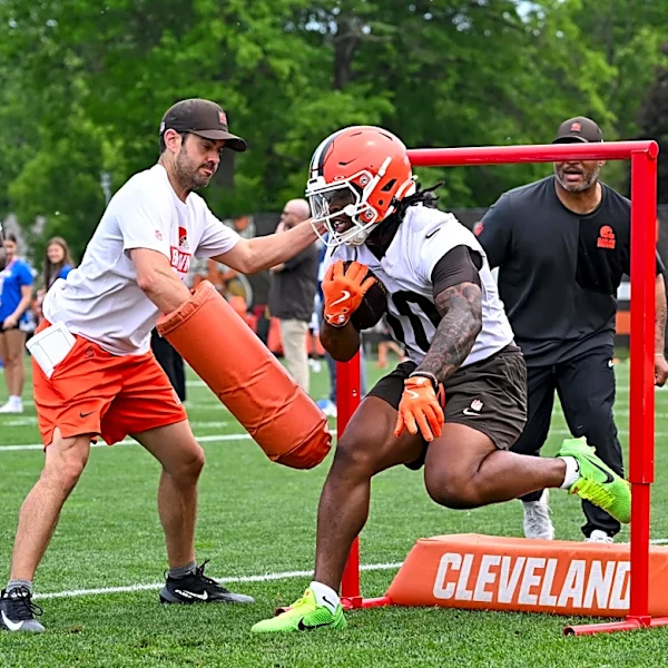 Browns RB Quinshon Judkins already looks way ahead of schedule at OTAs