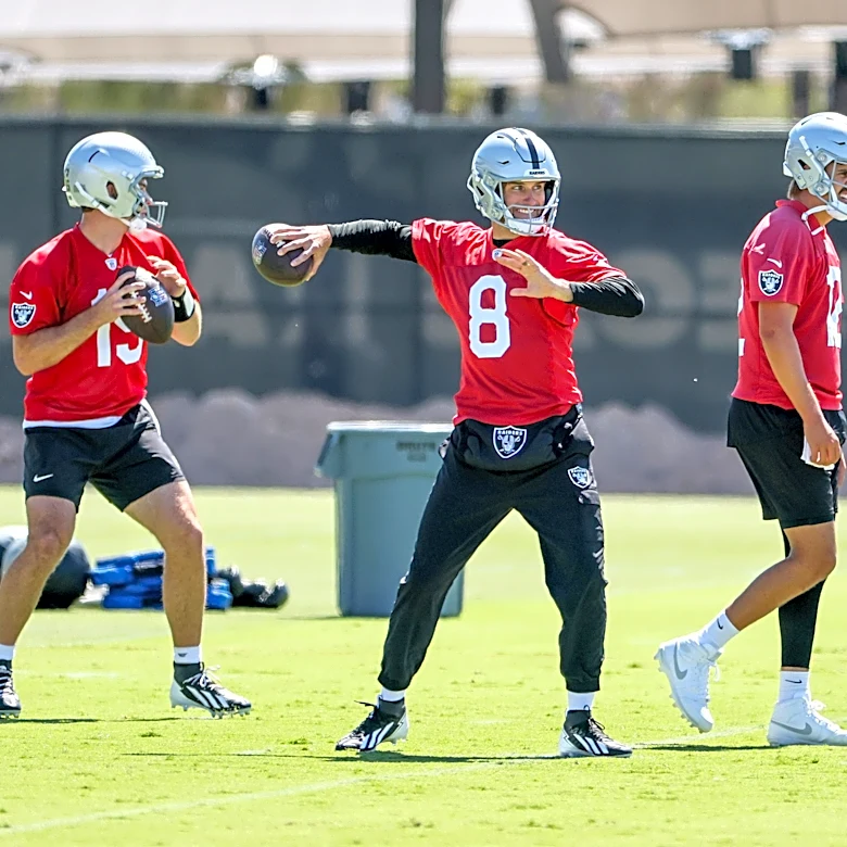 Raiders OTAs: Quarterbacks put in work in front of GOAT