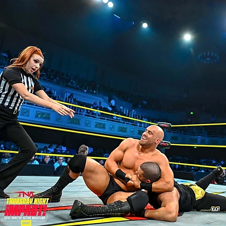Fabian Aichner beats former world champion in TNA debut