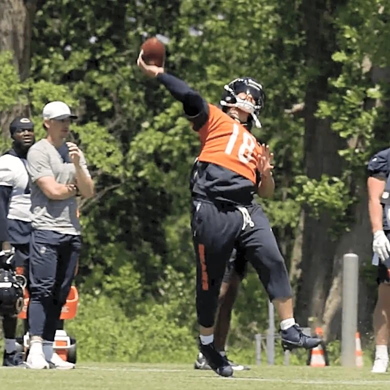 How far did Caleb Williams throw it? (Wrong answers only)