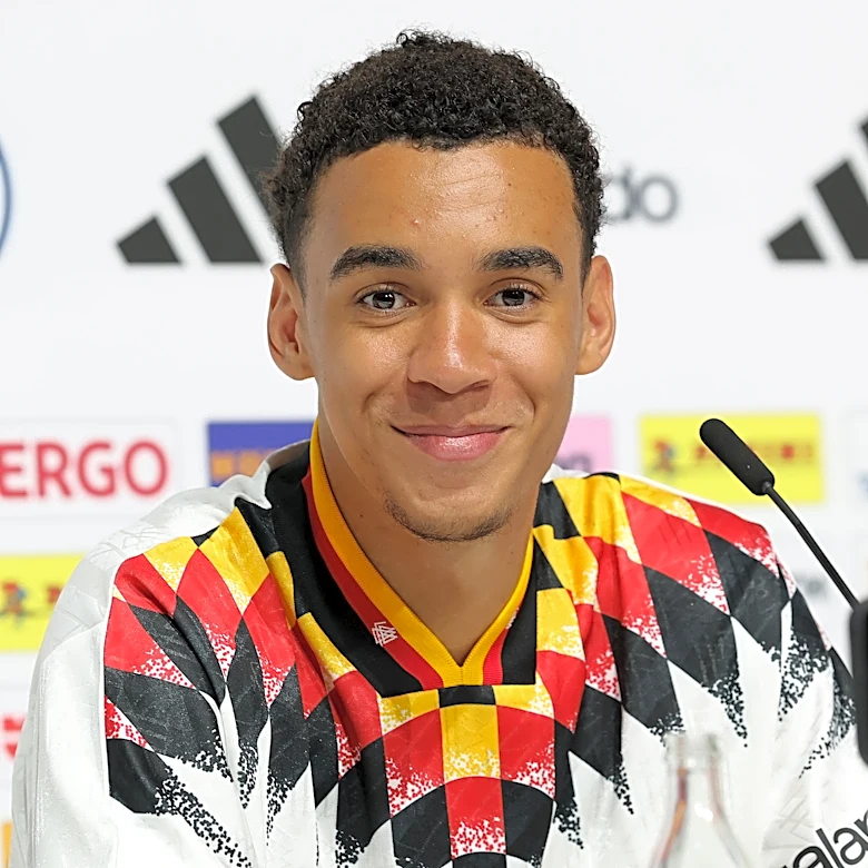 Jamal Musiala at home with Germany