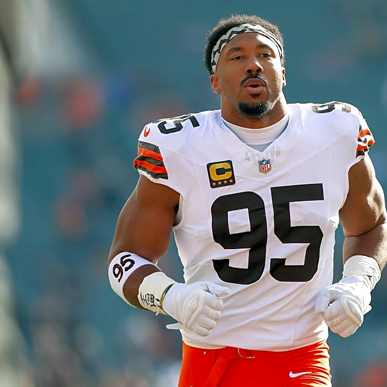 Myles Garrett leaving the AFC North