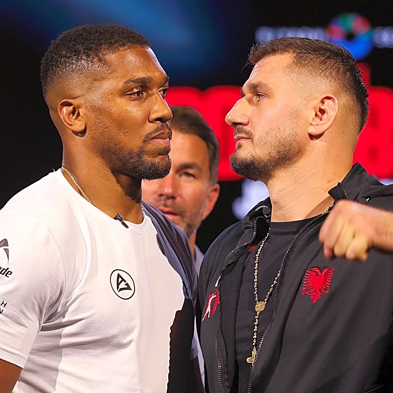Anthony Joshua and Kristian Prenga announce July 25 fight at opening press conference
