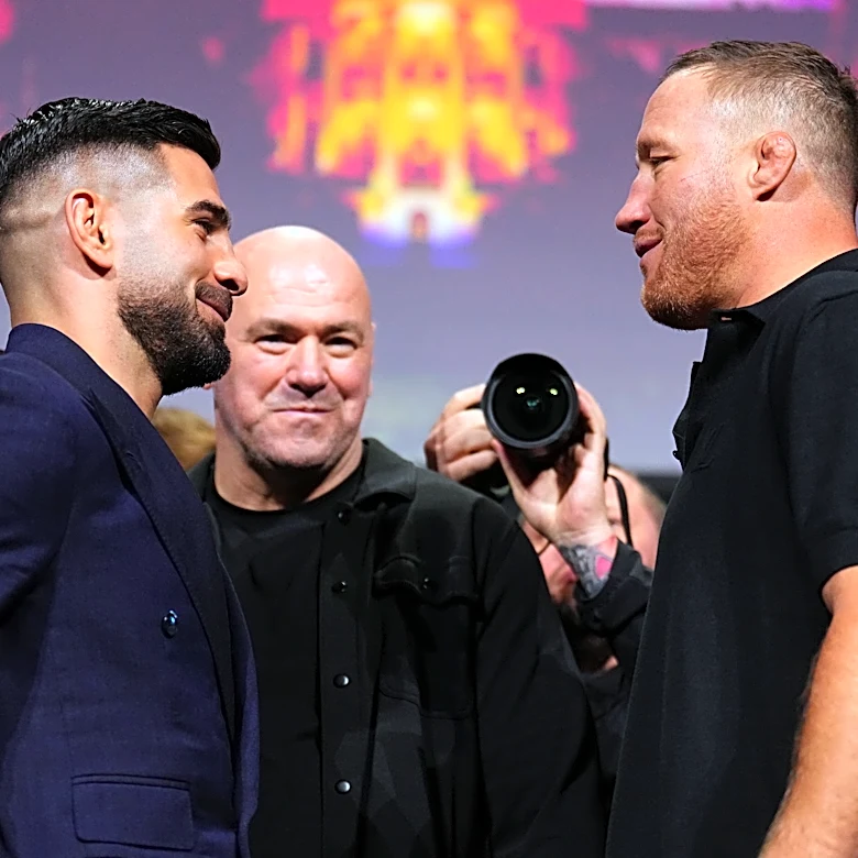 Ilia Topuria fires back at Justin Gaethje’s dad calling him ‘little short guy’ before UFC White House clash