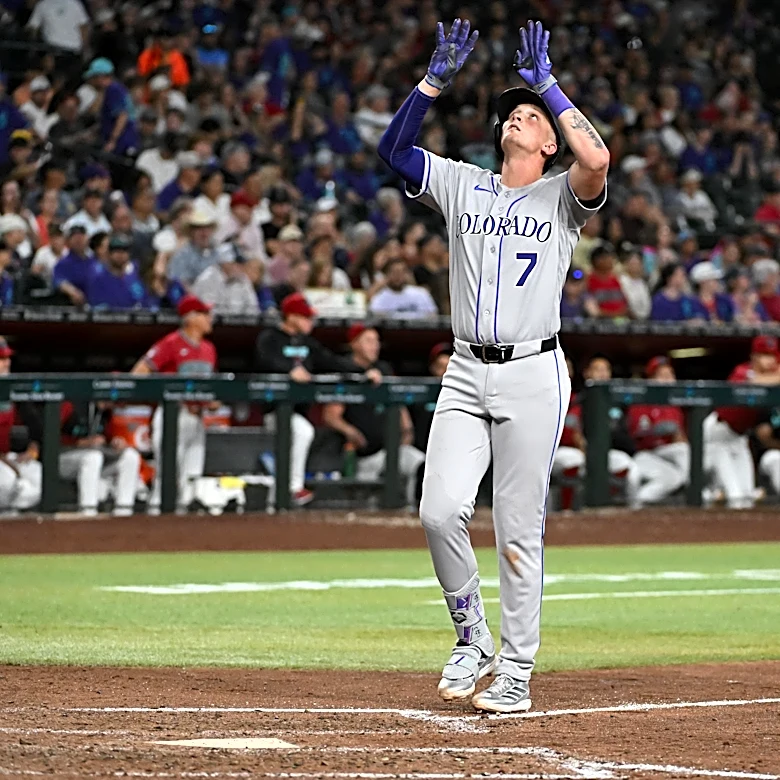TJ Rumfield named National League Rookie of the Month for May