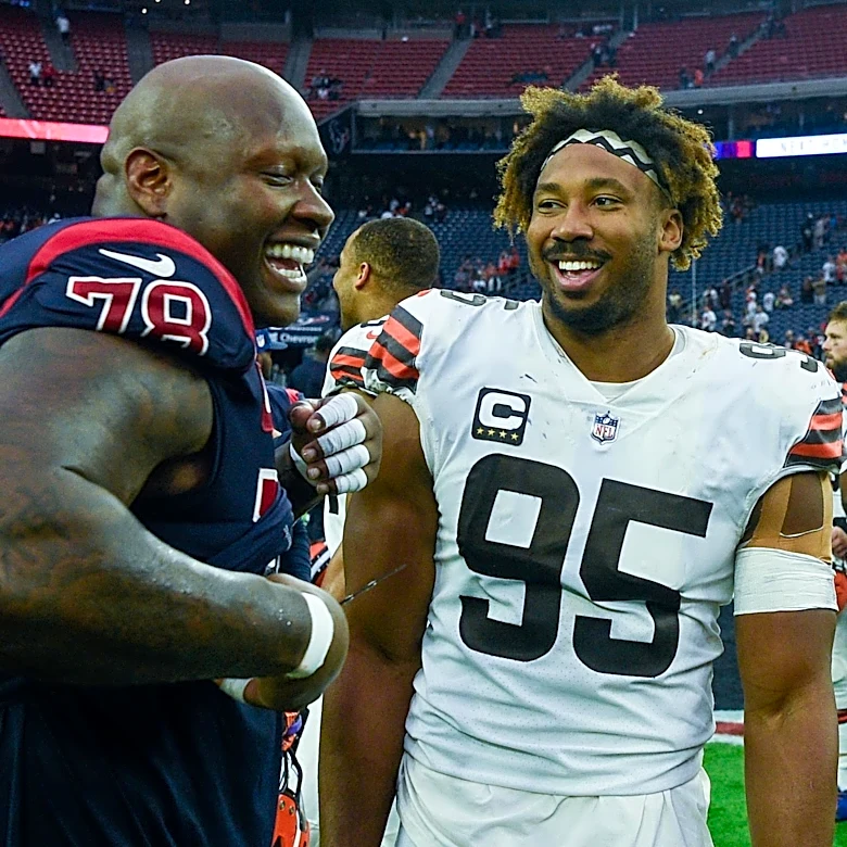 What Commanders LT Laremy Tunsil said about Myles Garrett trade to Rams