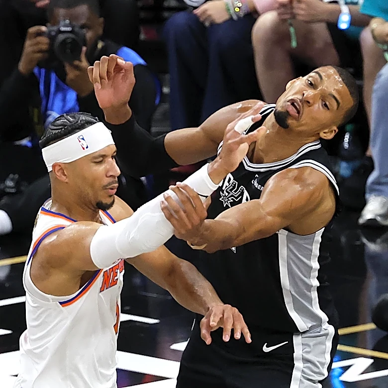Knicks 105, Spurs 95: Scenes from Josh Hart powering the Game 1 win