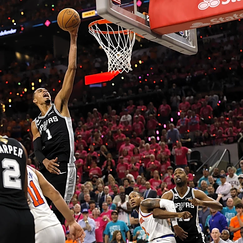 Highlights: Victor Wembanyama and Julian Champagnie drop double-doubles in NBA Finals debut