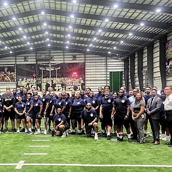 Saints host training session for NOPD recruits