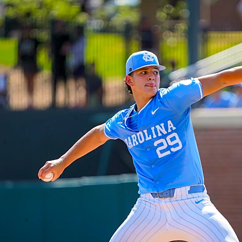 Jason DeCaro pitches UNC to Game 3 of the Super Regional