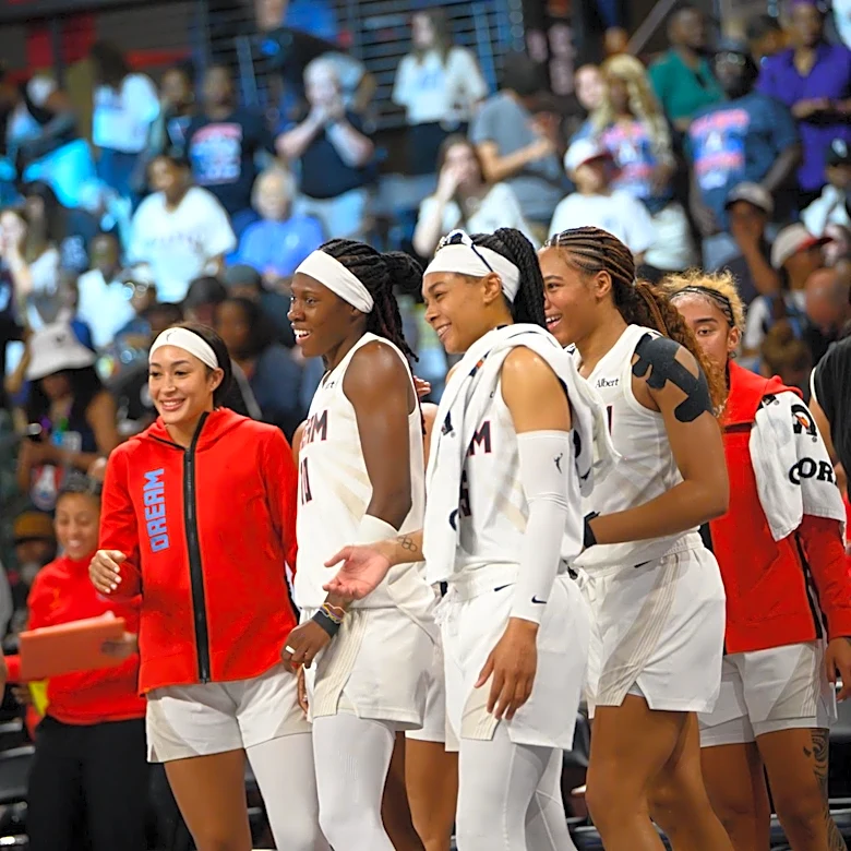WNBA photo essay: Led by Rhyne Howard and Angel Reese, the Atlanta Dream’s high-scoring victory was overflowing with smiles