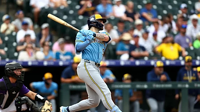 Offensive assault leads Brewers to 12-4 win and sweep over Rockies