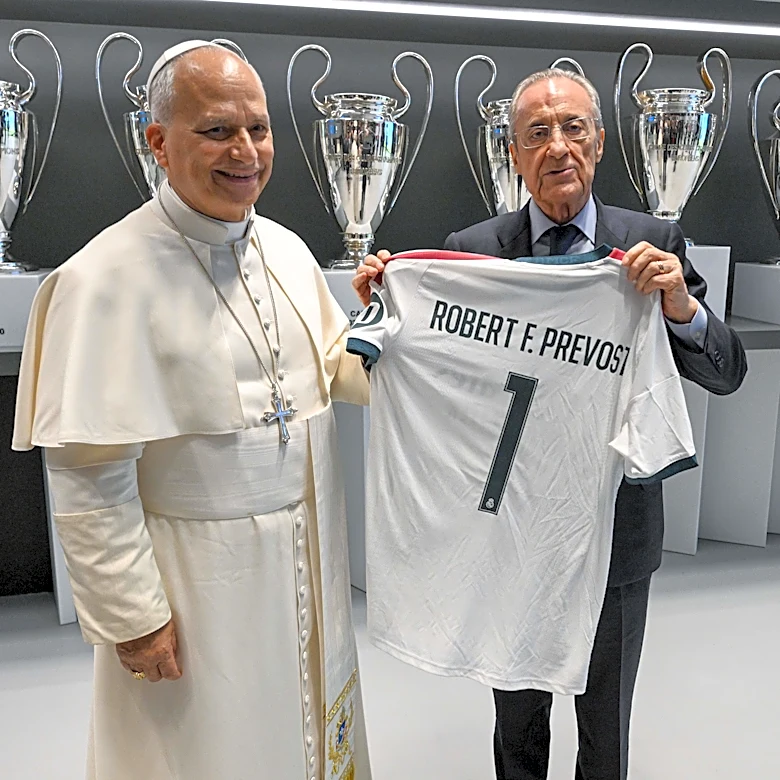 Pope Leo XIV Visits Santiago Bernabéu as Real Madrid Unveil Special Edition Jersey