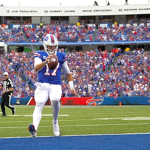 Calculating what Josh Allen will need to do to become NFL’s all-time rushing touchdowns leader