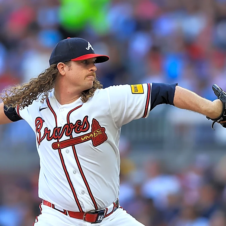 Grant Holmes takes the mound for the Braves at the White Sox