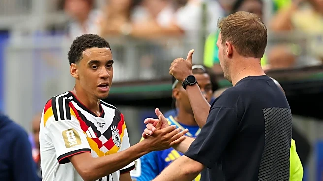Germany star Jamal Musiala subbed out because of thigh issue, but is okay