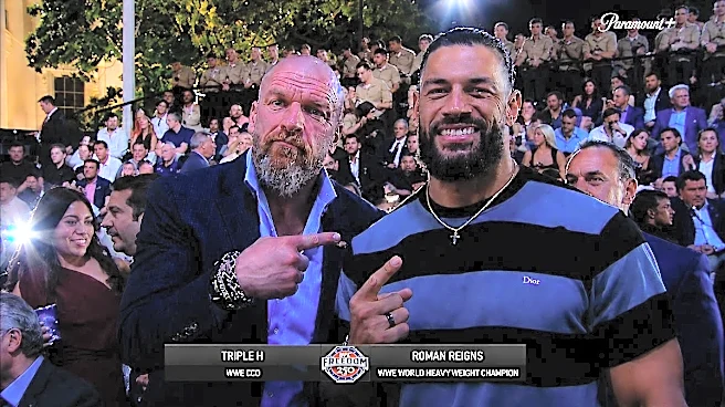 Roman Reigns shares spotlight with Triple H after throwing shade in January