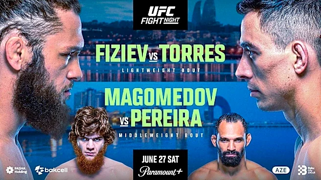 UFC Baku split-screen poster drops for ‘Fiziev vs. Torres’