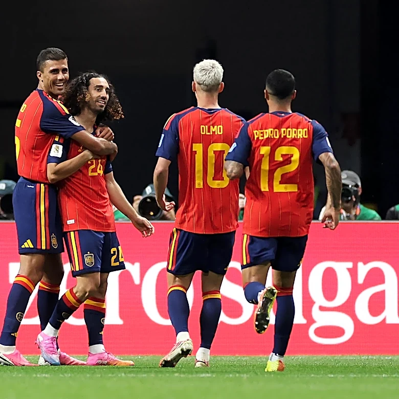Marc Cucurella stars and forces a goal as Spain thrash Saudi Arabia