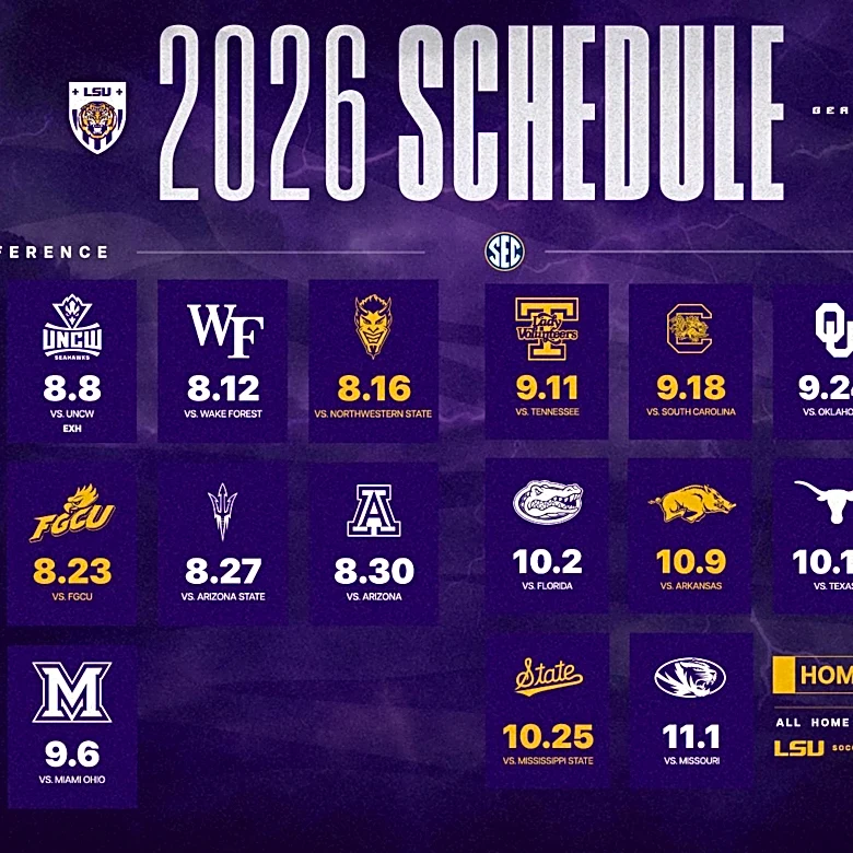 LSU Soccer announces 2026 Schedule