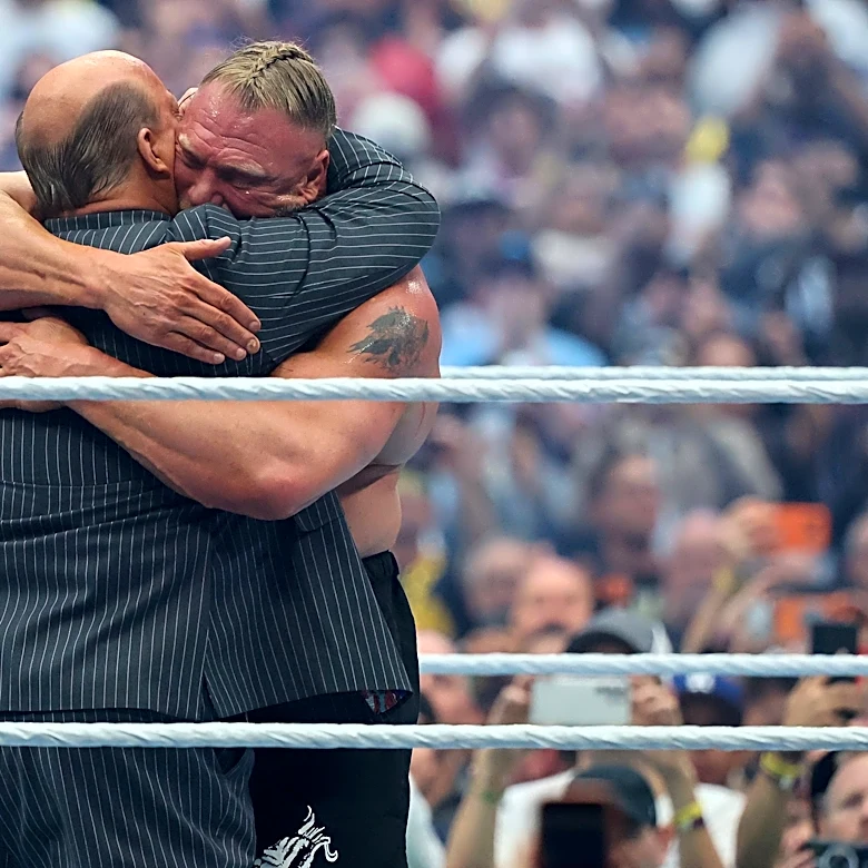 Paul Heyman reveals what Brock Lesnar said to him in the ring at WrestleMania