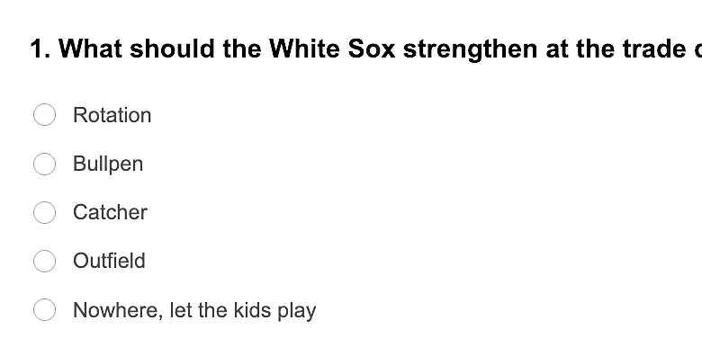 White Sox Reacts: What to do at the trade deadline?