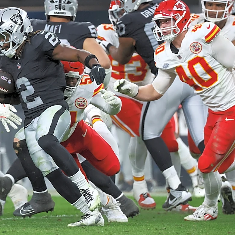 Where does Ashton Jeanty rank among AFC West running backs?