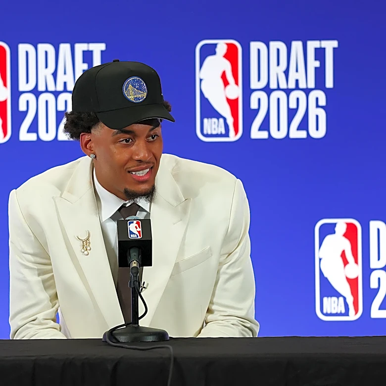 Dub Hub: Yaxel Lendeborg reacts to being drafted by the Warriors