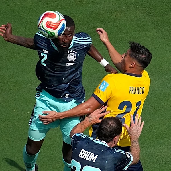 Antonio Rüdiger makes first start at 2026 World Cup as Germany fall 2-1 to Ecuador
