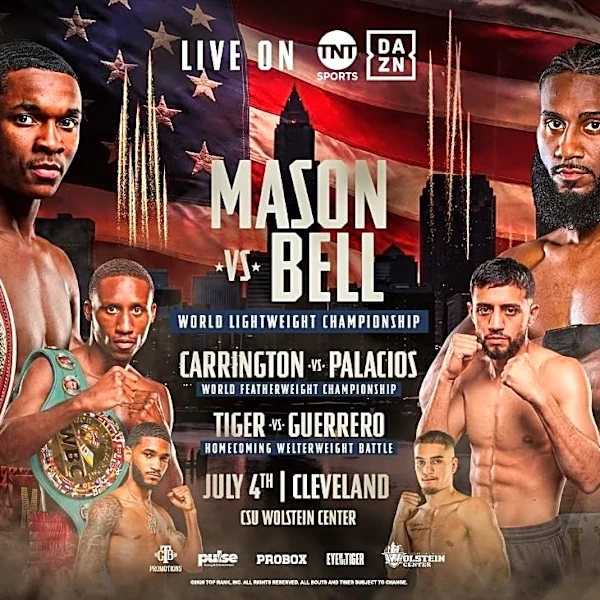 Mason vs Bell, Zuffa, more: Boxing schedule and previews for June 28-July 4, 2026