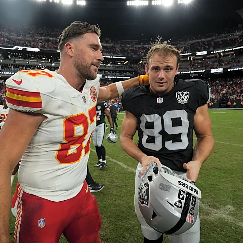 Is Las Vegas Raiders’ Brock Bowers or Kansas City Chiefs Travis Kelce top tight end in AFC West?