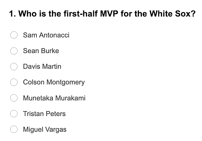 South Side Sox Reacts: Pick your first-half MVP