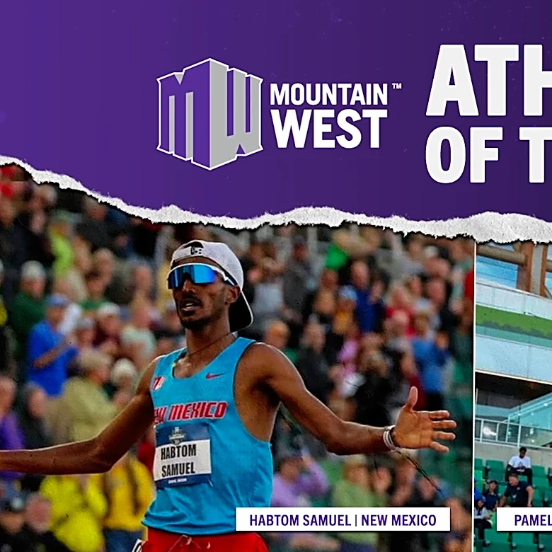 Habtom Samuel and Pamela Kosgei are the 2025-26 Mountain West Male and Female Athletes of the Year
