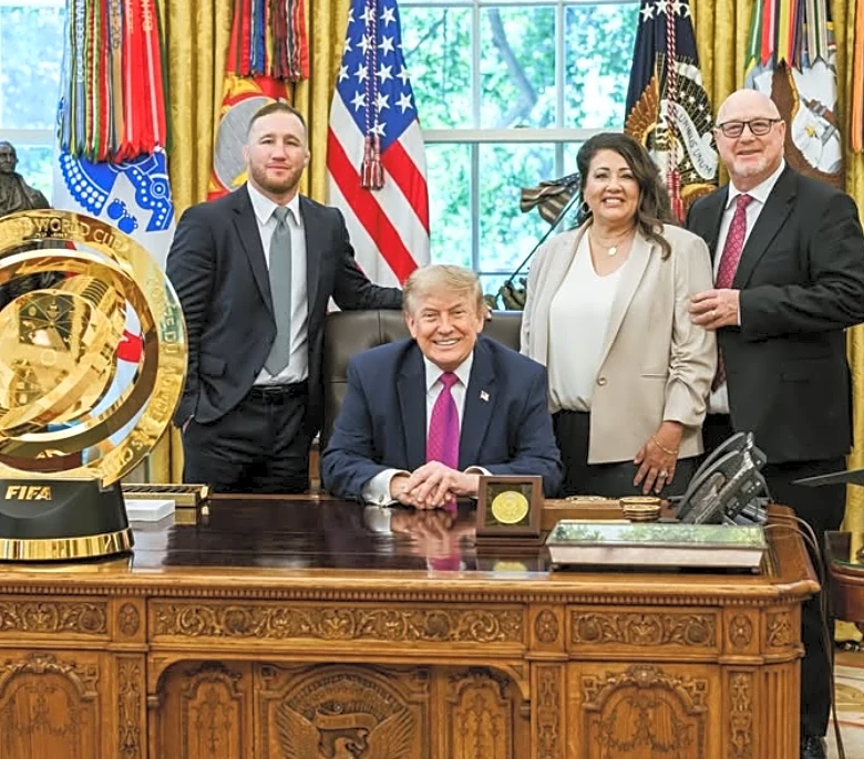 Justin Gaethje returns to the White House, the rest of the MMA community celebrates the Fourth of July