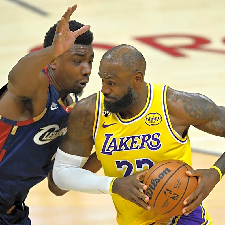 LeBron James seen with Cavs front office member in Akron