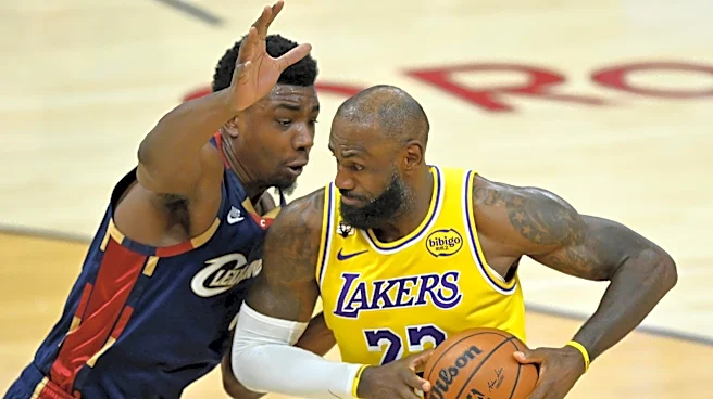 LeBron James seen with Cavs front office member in Akron