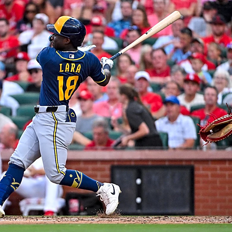 Gasser shines, Lara gets big hit as Brewers rout Cardinals 10-2