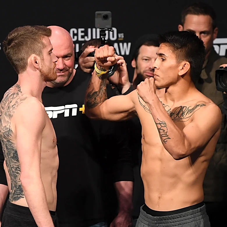 Mario Bautista reminded about past loss against Cory Sandhagen after UFC tagged him in submission video